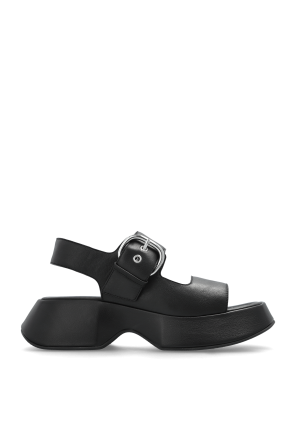 Black Leather sandals with buckle Acne Studios - Vitkac Italy